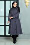 Garni Detailed Coat Anthracite 10386 - 3