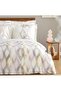 Joan Beige Double 100% Cotton Satin Duvet Cover Set