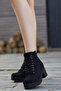 JVL 201 Lace-up Platform Heel Boots - 2