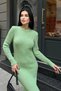jüjü women's crew neck hijab compatible thick knitwear midi length long pinterest see-through knit dress - 6