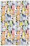 Colorful Little Animals Patterned Printed Children's and Baby's Room Background Curtain with 2 Wings - PRD-08 - 3