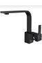 Black Sink Faucet Black Bathroom Sink Faucet High Model Square Sink Faucet - 4