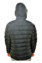 REMOVABLE HOODED BEAD FIBER FILLED WIND AND WATERPROOF INFLATABLE COAT WITH ZIPPERS - 3
