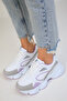 White-Lilac-C Women's Sneakers 17226 - 5