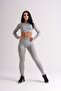Push-Up Detailed Gathering Effect Flat Gray Sports Leggings