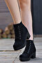 JVL 201 Lace-up Platform Heel Boots