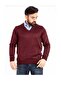 Men's Thin Wool Knitwear Knit Regular Dad V Neck Sweater - 2