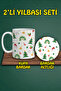 Christmas Themed Mug and Coaster Set