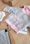 Baby Girl Rabbit 3-Piece Hooded Baby Suit Set STL6418 - 5