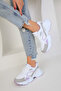 White-Lilac-C Women's Sneakers 17226 - 2