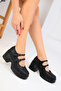 Black Women's Casual Shoes 18619 - 3