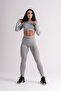 Push-Up Detailed Gathering Effect Flat Gray Sports Leggings - 2