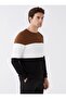 Crew Neck Long Sleeve Color Block Men's Sweatshirt - 2