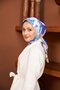 وشاح قطني رقيق بنمط التوليب
