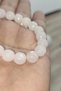 Pink Quartz Stone 10 mm Facet Cut Natural Natural Stone Bracelet - 3