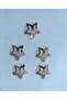 3 cm Snap Buckle (Star) Nickel Gold Plated 5 Pieces - 3