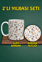 Christmas Themed Mug and Coaster Set