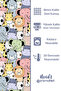 Colorful Little Animals Patterned Printed Children's and Baby's Room Background Curtain with 2 Wings - PRD-08 - 4