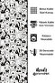 Black Dogs Patterned Printed Kids and Baby Room Background Curtain with 2 Wings - PRD-27 - 4