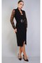 Lace Detailed Sleeves and Collar Belt Daily Wear Dress