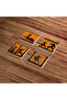 Greek Mythology Themed Natural Stone Travertine Coasters Set of 4 - 3