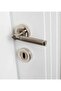 Sofuoğlu Şebboy Badge Nickel Satin (BATHROOM-WC) Door Handle & (BATHROOM-WC) Door Lock 1 Set - 5
