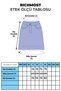 Women's Jeans Skirt with Side Slit Detail and Front Collet Skinny Fit Pocketless Snow Light Blue Denim - 3