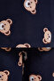 Lacivert Ayıcık Desenli Örme Pijama Takımı TBBAW23AI00039 - 8
