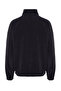 Antrasit Unisex Oversize/Geniş Kesim Dik Yaka Anti-pilling Polar Sweatshirt TMNAW24SW00034 - 10