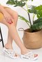 Women's Small Hole Cross Patterned Open Air Balloon Sole Orthopedic Hospital Doctor Nurse Slippers