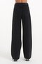 Super High Waist Black Lycra Palazzo Jeans - Wide Leg - 3