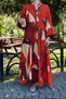 Women's Orange Katleya Button Detailed Casual Dress - 3