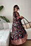 Women's Black Button Detailed Ethnic Authentic Casual Dress - 5