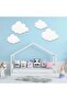 CHILDREN'S ROOM 4-PIECE CLOUD WALL DECORATION CHILDREN'S ROOM WALL STİCKER - 3