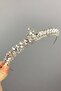 Silver Color Thin Ilayda Model Henna and Bridal Crown – Crown, Crystal Stone, Stylish Model, Bridal Crown – Crown - 7
