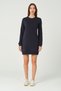 Women's Regular Fit Long Sleeve Crew Neck Sweat Dress