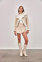 Removable Sleeve Fur Suede Nude Coat - 2