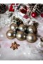 Christmas Pine Tree 4 cm Matte Silver Christmas Ball 6 Pieces Acetate Boxed Matte Silver Christmas Ball - 2