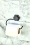 Hexagonal Adhesive Black Open Toilet Paper Holder WC Paper Holder Napkin Holder