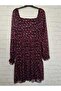 Chiffon long-sleeved midi boykare collar dress - 4