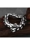 Stainless & Tarnish Resistant 316L Steel Bracelet with Ouroboros Dragon Design - 2