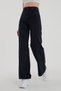 Zero Max Women's Black Blue Lycra Super High Waist Loose Jeans Palazzo Trousers