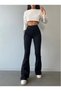 Vega High Waist Black Flare Jean Flare Women's Denim Pants Lycra - 2