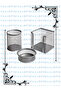 3-Piece Desk Set Office Desk Gray Color Quality Metal - 8
