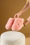 Winter women's indoor slippers with closed front furry teddy bear - 2
