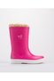 W10207 Splash Nautico Kids Furry Fuchsia Pink Rain Boots