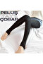 Corset Effect Lifting High Waist Imported Plush Warm Tights Socks - 6