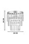 Banquet 2-Piece Silver Crystal Stone Luxury Sconce - Bedroom - Living Room - Kitchen - Hall - Hallway - 3