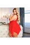 Nuitamore Red ''Big size" Lace and Tulle Fabric Nightgown - 2