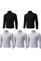 Pack of 2 Black Gray Thin Turtleneck Sweater